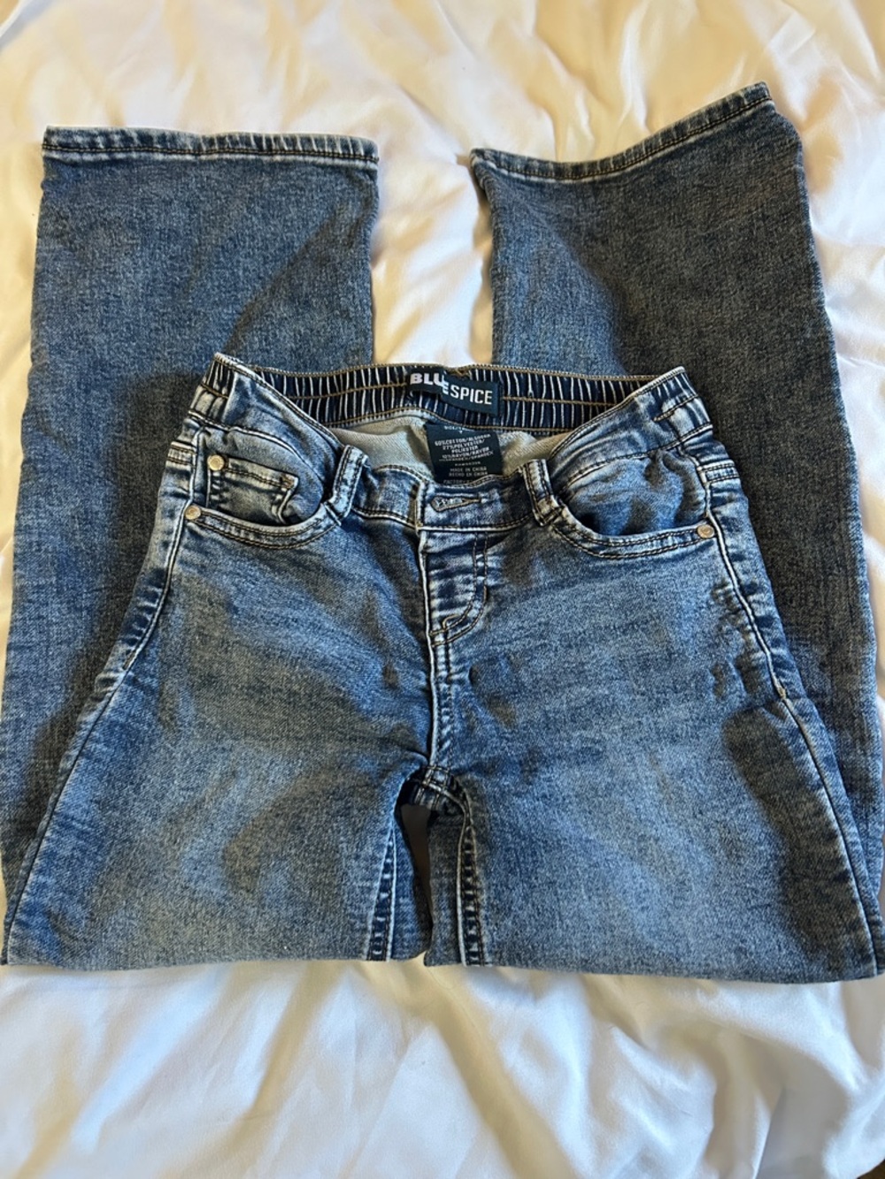 Blue Spice Boys Light Wash Baggy Leg Jeans